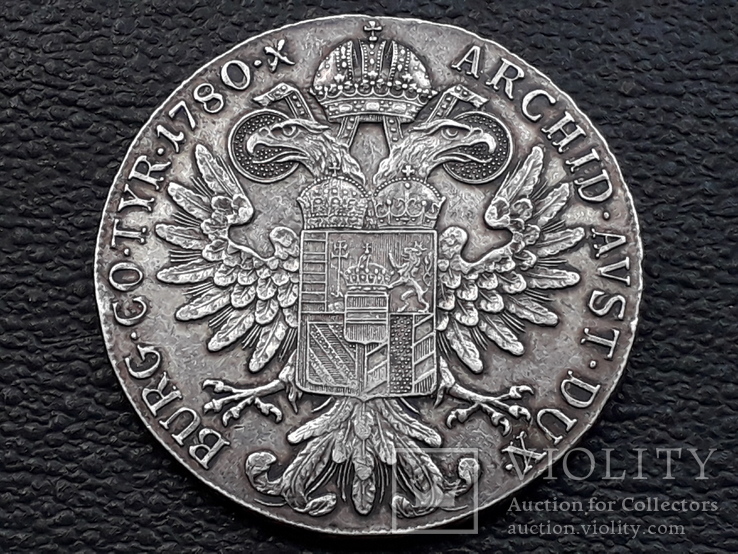 Талер Марии Терезии, серебро, 27,95 грамма, фото №3