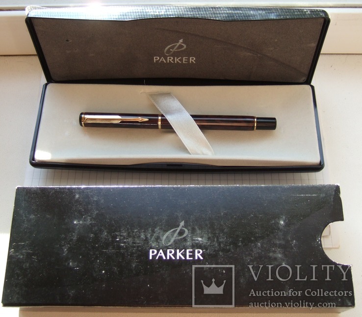Новая перьевая ручка Parker Rialto. Две восьмёрки на пере. Англия, 2006 год., фото №2