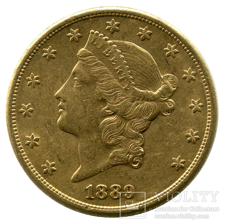 20 Долларов 1889г. США