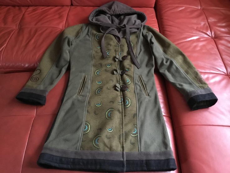 Стильное пальто из Непала, вышивка, принт, новое, фото №2