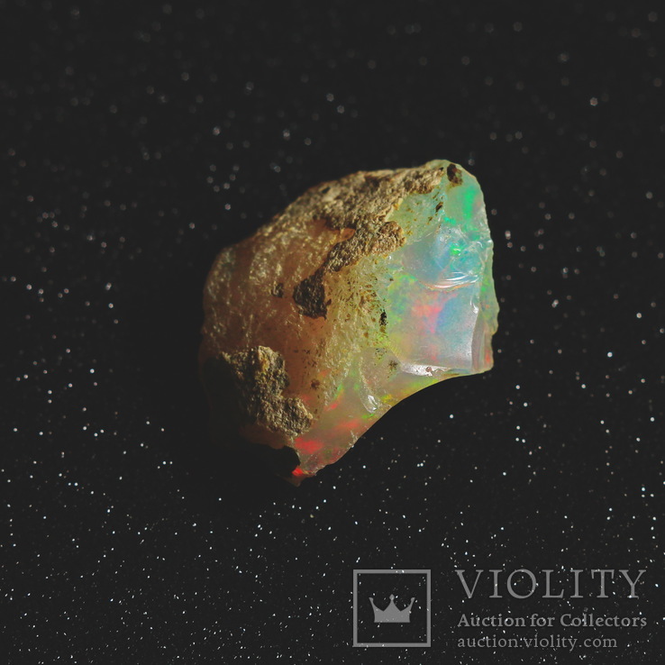 Stabilny opal etiopski 10.00 ct 19.4h14.5x9.5mm, numer zdjęcia 3