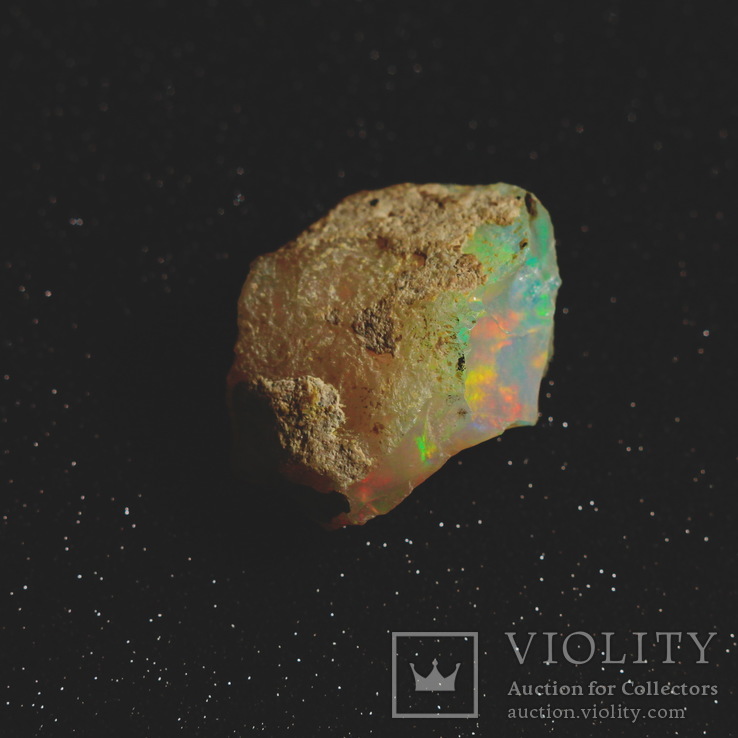 Stabilny opal etiopski 10.00 ct 19.4h14.5x9.5mm, numer zdjęcia 7
