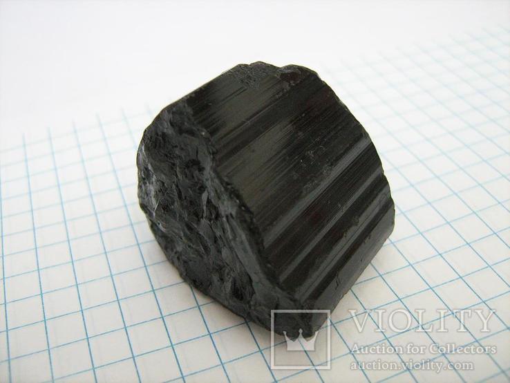 Натуральный Черный Турмалин Шерл Кристалл 233.25 ct 46.65 грамм Большой Камень 012, фото №11