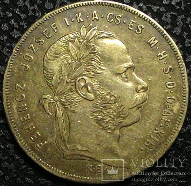 Австро -Венгрия 1 форинт 1879 год серебро, фото №2