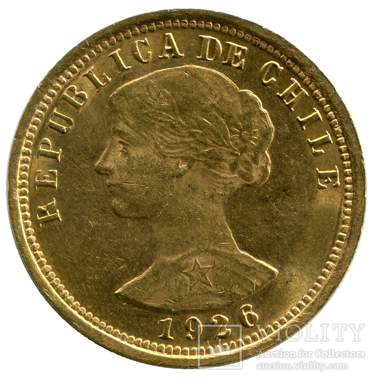 100 Песо 1926г. Чили