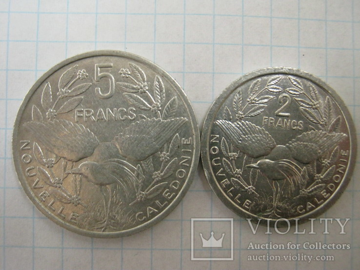 5 и 2 франка каледония, фото №2