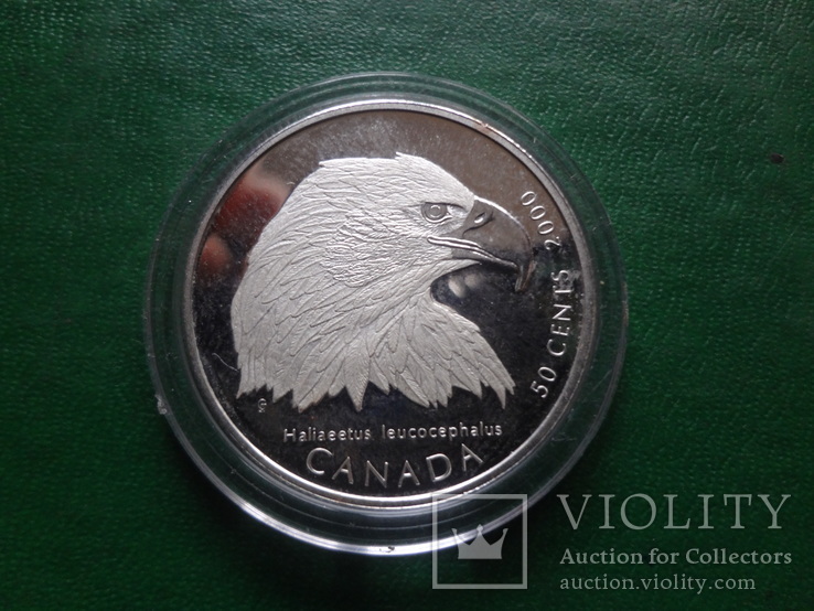 50 центов  2000  Канада  Хищные птицы  серебро  (2.5.5)~, фото №2