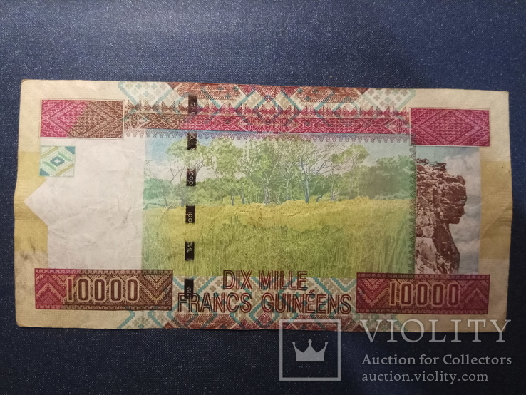 Гвінея 10 000 франків 2012 року, фото №3