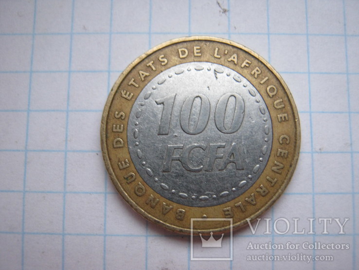 100 франков.2006 г. центральная африка