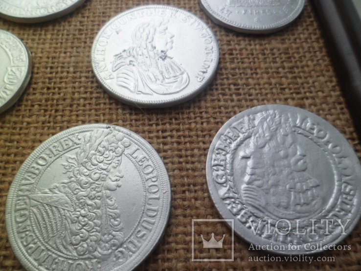 Копії срібних монет  30см 21 см, фото №5