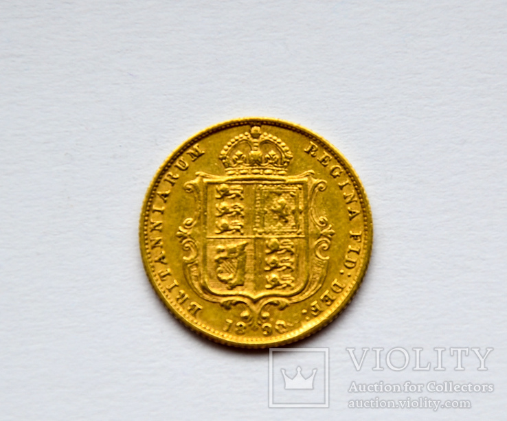 1890, half sovereign, фото №3