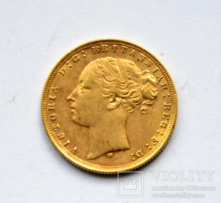 Sovereign gold, 1875M, фото №2