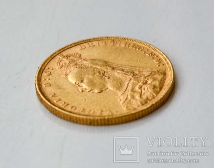 Sovereign gold, 1890, фото №4