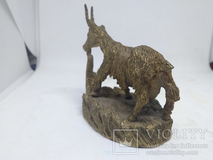 Бронзовая скульптура Горная коза, фото №7