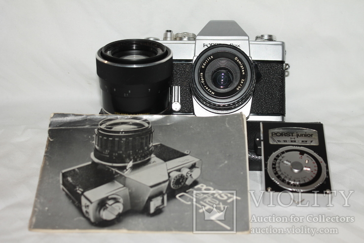 Фотоаппарат Porst reflex C-TL+ 2 объектива,экспонометр,кейс.