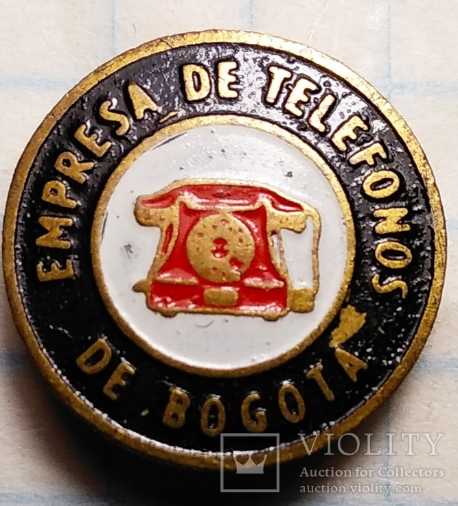 Знак на винте телефонная компания Богота Колумбия