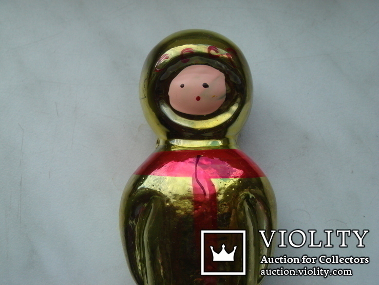 Ёлочная игрушка "Космонавт СССР" , на прищепке, фото №7