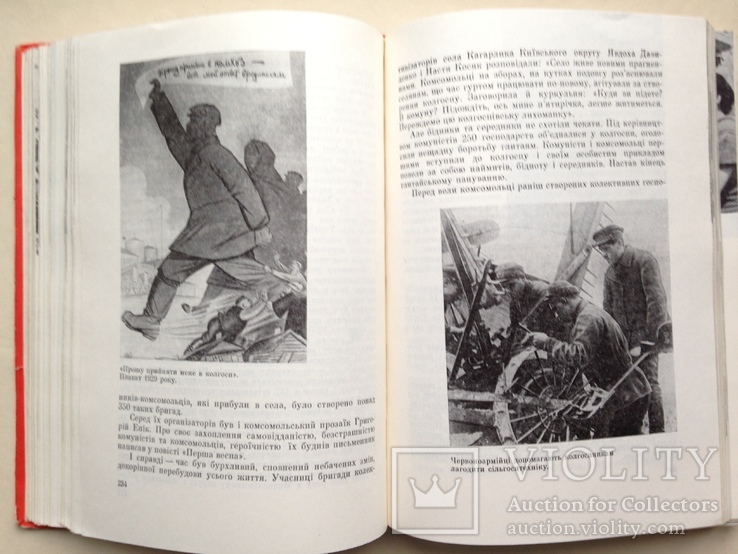 История ЛКСМ Украины ВЛКСМ Комсомол Украины 1971 680 с. ил. 65 т.экз. На украинском языке., фото №9