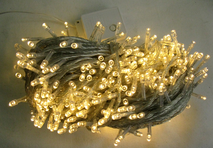 Гирлянда , 500 LED тепло белый цвет свечения  , Новорічна гірлянда, фото №2