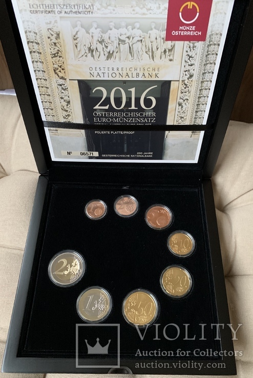 Годовой набор монет АВСТРИИ 2016 года, річний набір, фото №2