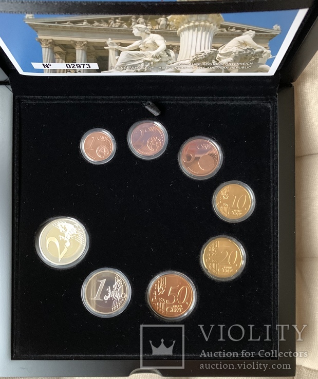 Годовой набор монет АВСТРИИ 2018 года, річний набір, фото №3