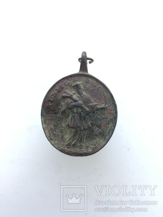 Католический медальон 19-го в., Италия, фото №4