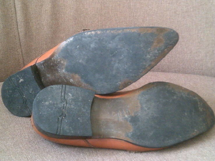 Carlo Buruni(Италия) - фирменные кожаные туфли раз.42.5 Италия, фото №5