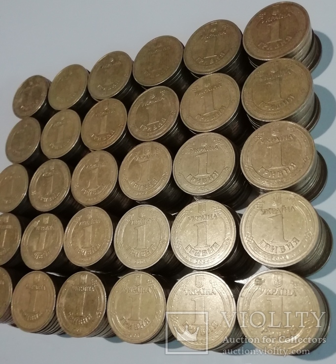 1 гривна 2004 / 1 гривня 2004 / 1200 монет, фото №2