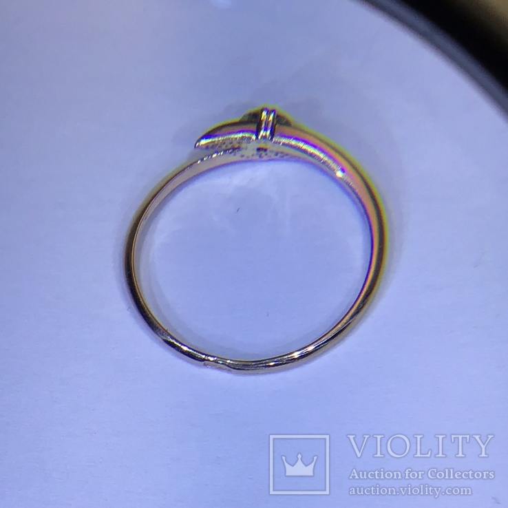 Кольцо с бриллиантом 0,24ct, фото №6