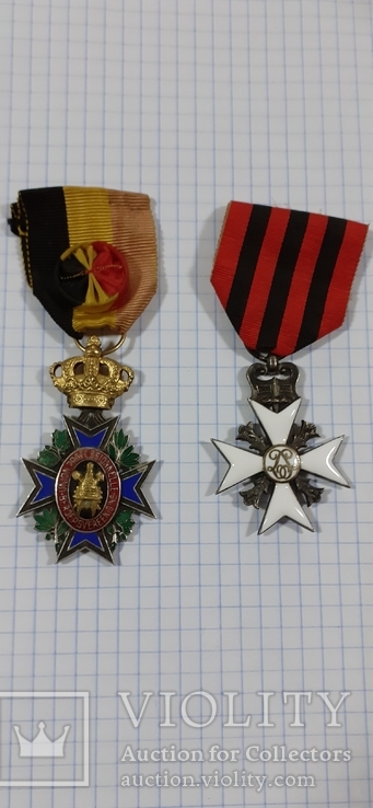 Орден Крест - 2 шт.,Бельгия, серебро, фото №2