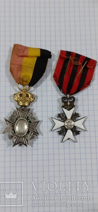 Орден Крест - 2 шт.,Бельгия, серебро, фото №3