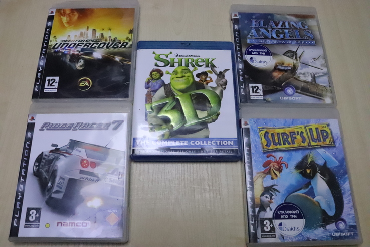 Ігри для PlayStation.3 (4 диска+колекція Shrek 4 диска), фото №2