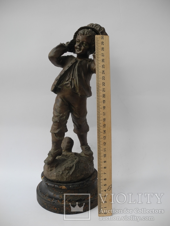 Старинная Фигура Мальчик ( Европа 19 век ) 32 см., фото №11