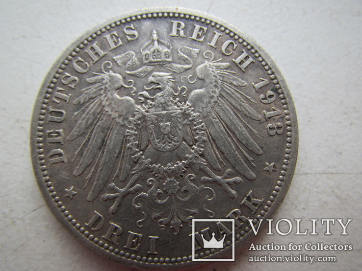 3 марки Пруссия 1913 г., фото №3