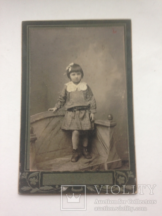 Портретное фото 17*11 см  Девочка Севастополь 1915 год, фото №2