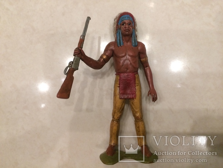 Индеец редкий из коллекции Индейцы ковбои гдр 17
