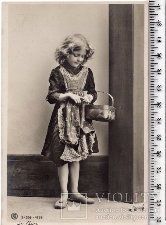 Старинная открытка. 1905 год. Фэнтези, дети.