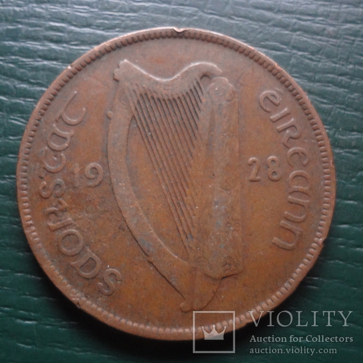 1  пенни  1928  Ирландия   (R.8.3)~, фото №3