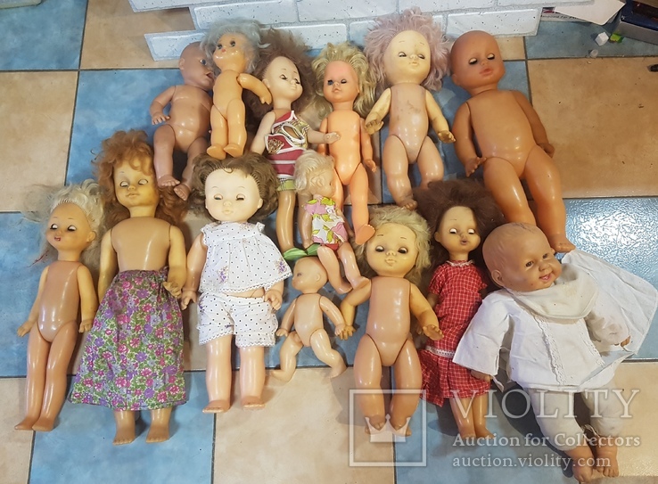 Пластмассовые куклы СССР 14 штук