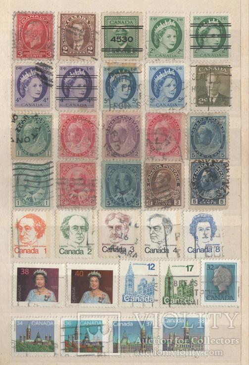 Коллекция марок Канады, 230 шт.+