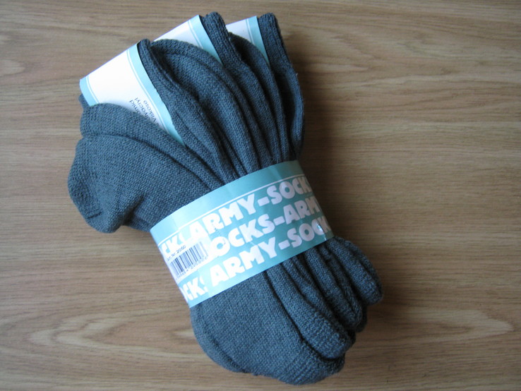 Носки армейские Army Socks, 3 пары в лоте, 39-42, Германия., photo number 3