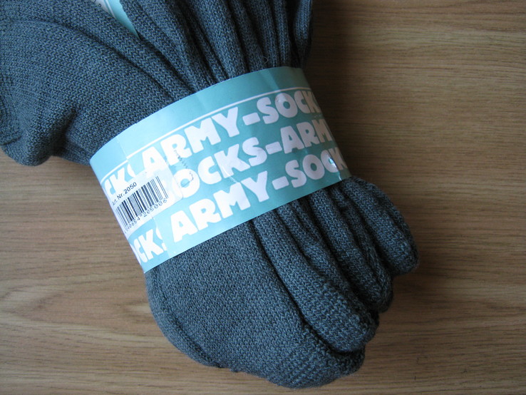 Носки армейские Army Socks, 3 пары в лоте, 39-42, Германия., фото №4