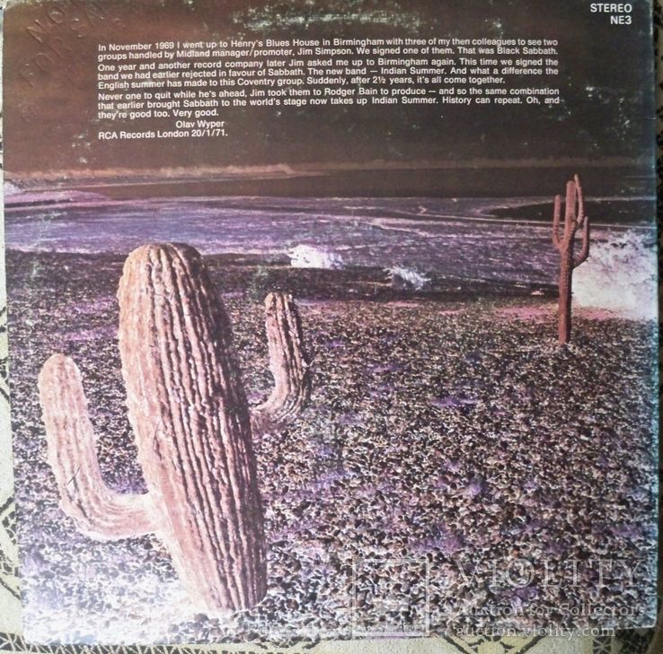 Vinyl LP Indian Summer ‎~ Indian Summer Label: PROMO RCA ‎– ADRS-5344, фото №3