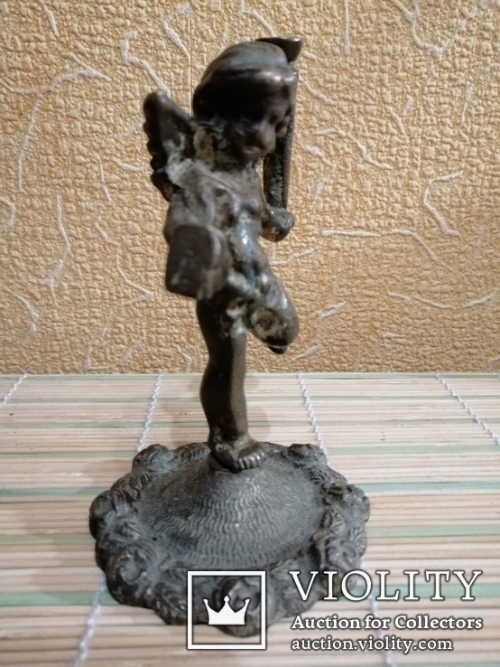 Статуэтка бронзовая ангел с факелом, фото №6