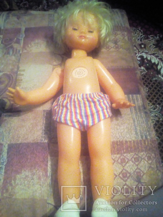 Большая кукла  64 см. Паричковая на резинках. Производство ссср., фото №2