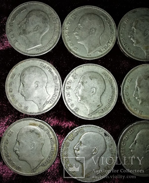 12 монет 100 лева. 11-1930 года. 1-1937 года (Серебро), фото №3