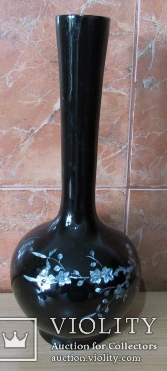 Деревяная бутылка высота около 35.5 см, фото №4