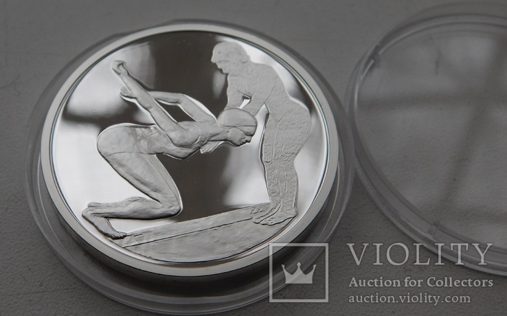 10 евро серебро Греция. 2004 год. XXVIII летние Олимпийские Игры Афины 2004 - Плавание, фото №9