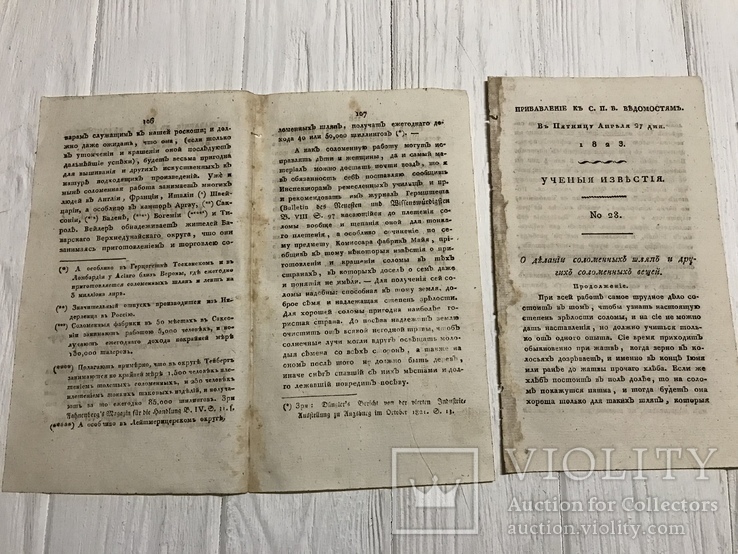 1823 Как сделать соломенные шляпы и другие соломенные вещи, Ученые Известия, фото №4