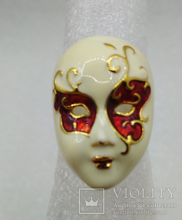 Кольцо Венецианская маска 17,5 размер